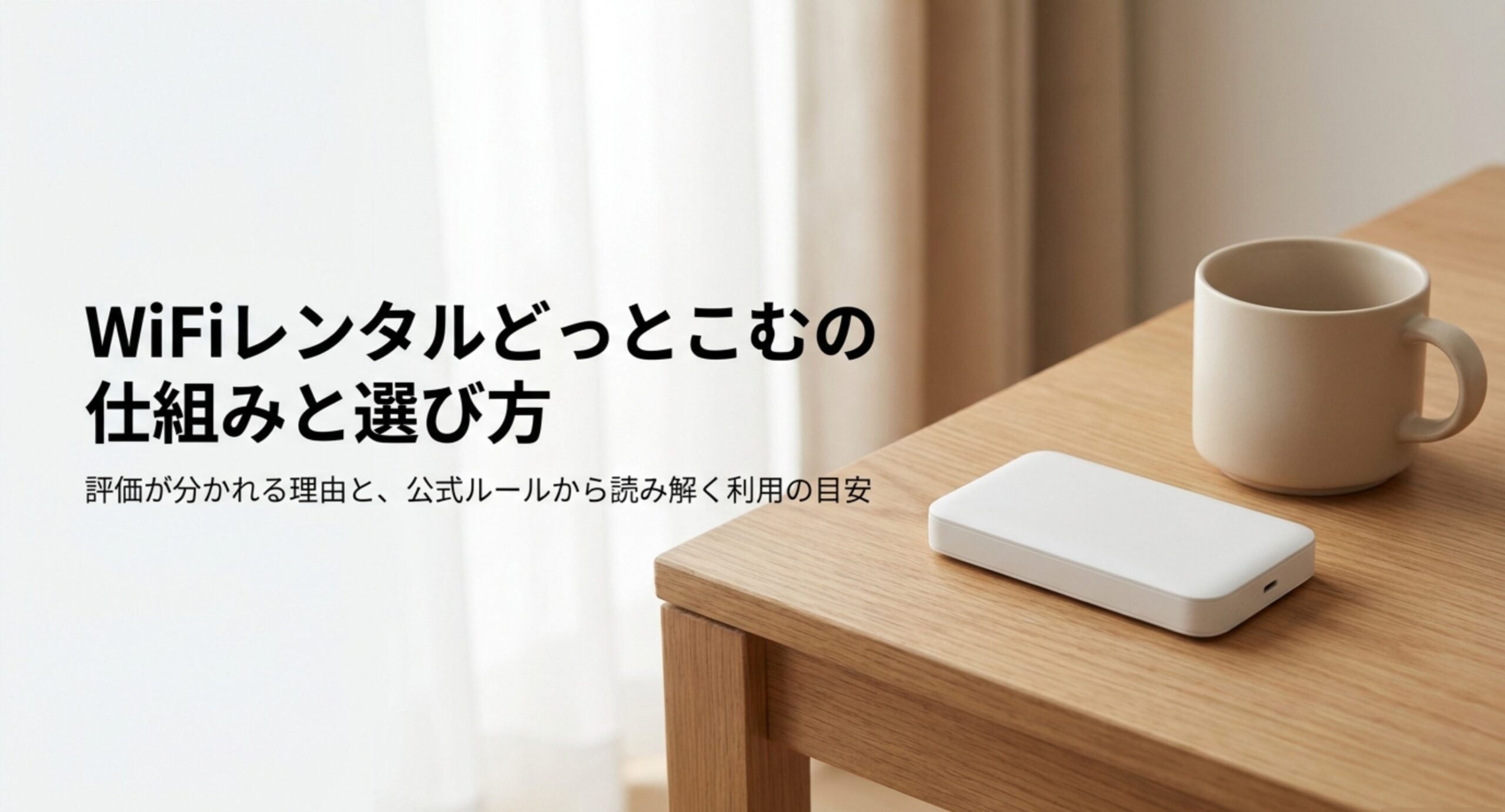 WiFiレンタルどっとこむの評価が分かれる理由を公式ルールから読み解く記事のイメージ