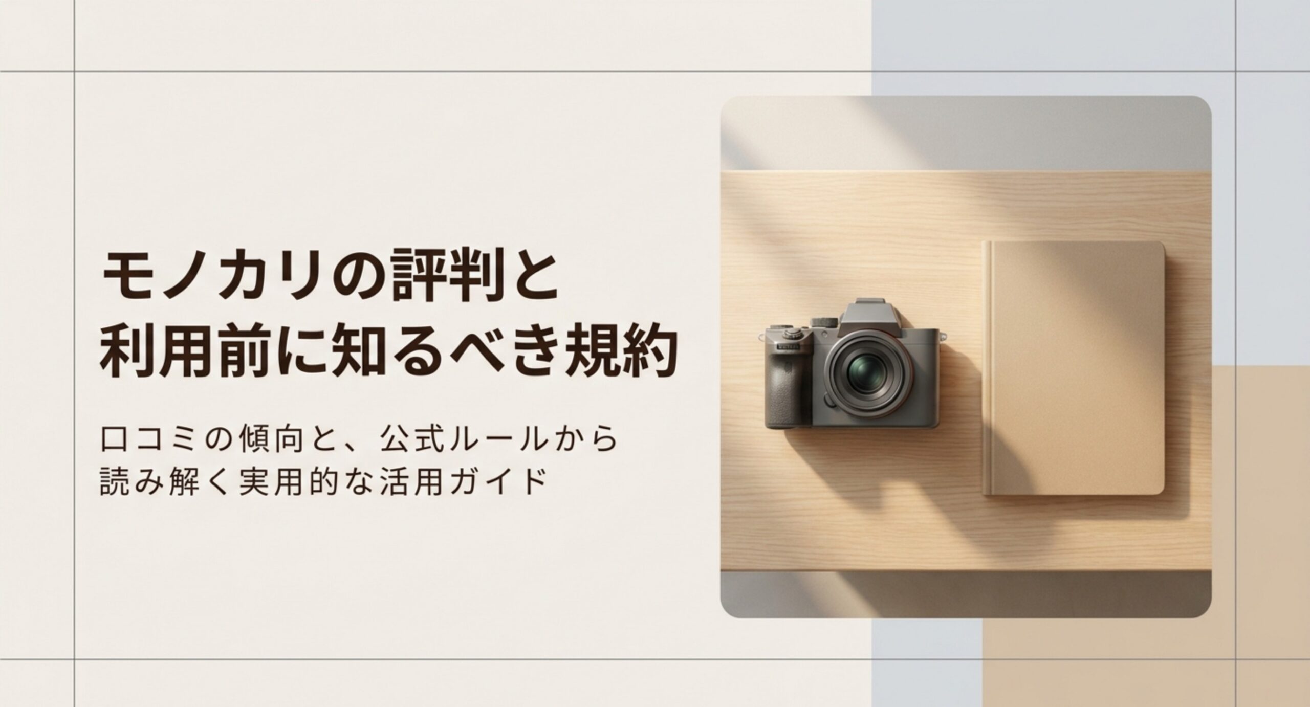 モノカリの口コミの傾向と公式ルールから読み解く活用ガイドのイメージ