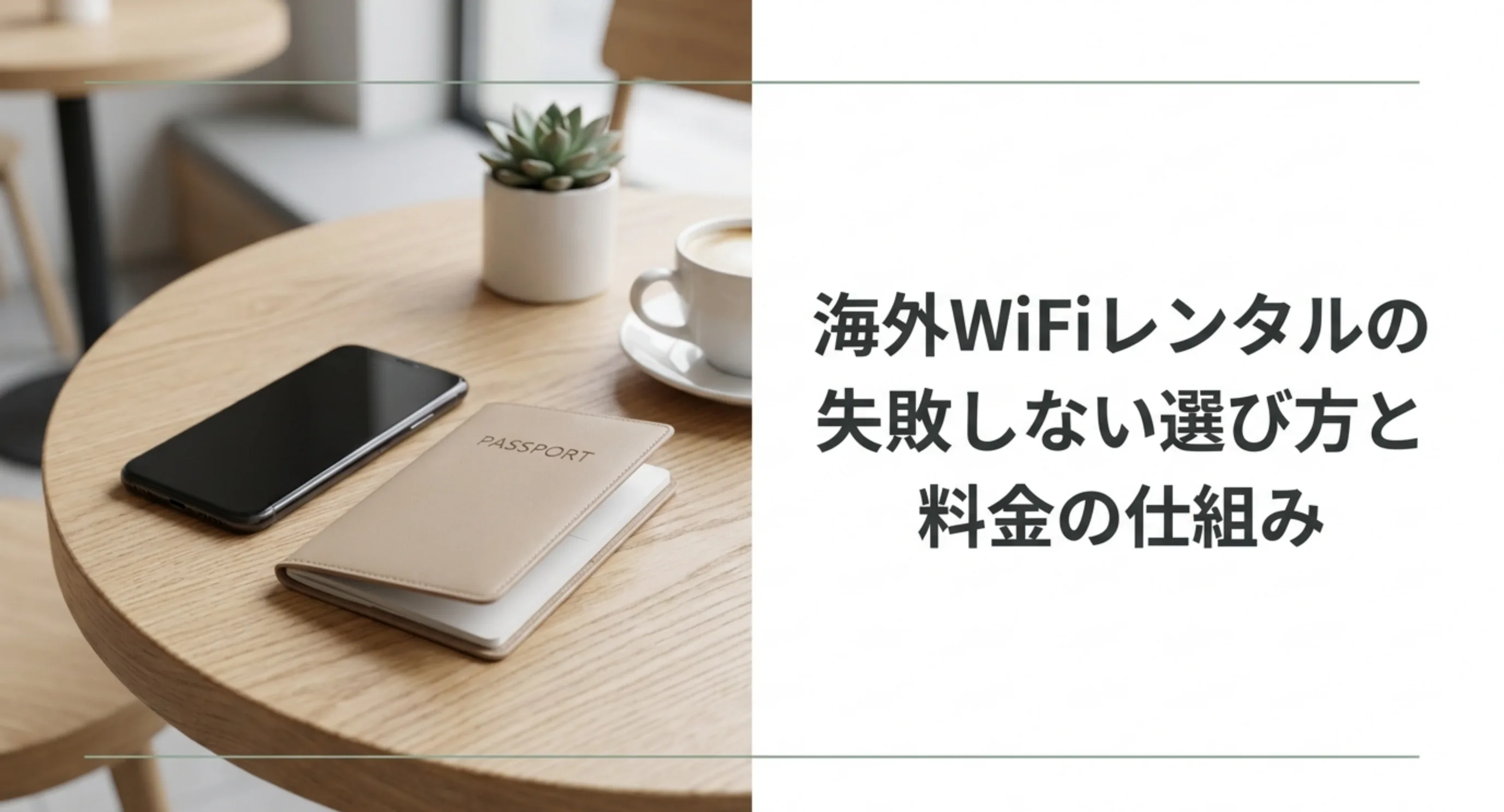 旅支度の机の上にモバイルルーターを置いた表紙スライド