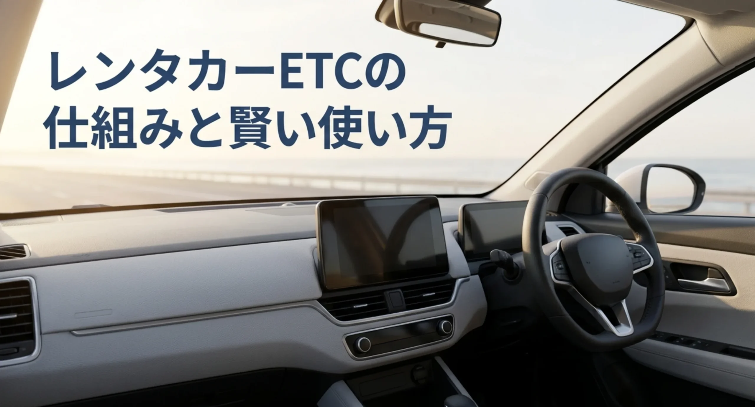 レンタカーのETCカードの使い方と高速代の精算をまとめた記事の表紙スライド